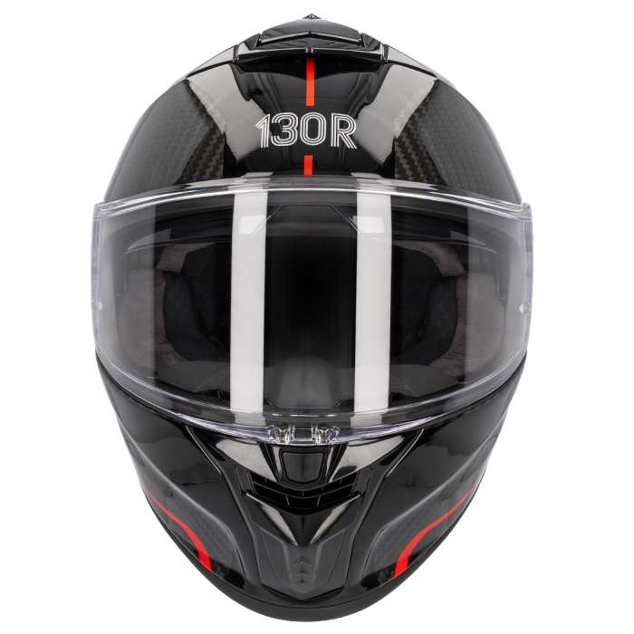 CASCO 130R KASHIMA CARBON GT GLOSS BLACK RED - Imagen 7