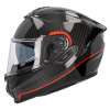 HELMET 130R KASHIMA CARBON GT GLOSS BLACK RED - Image 3