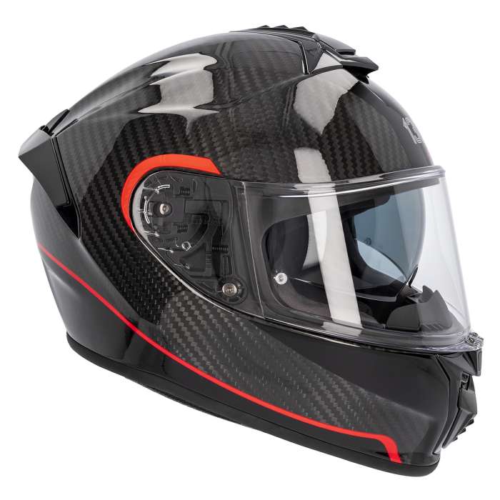 CASCO 130R KASHIMA CARBON GT GLOSS BLACK RED - Imagen 5