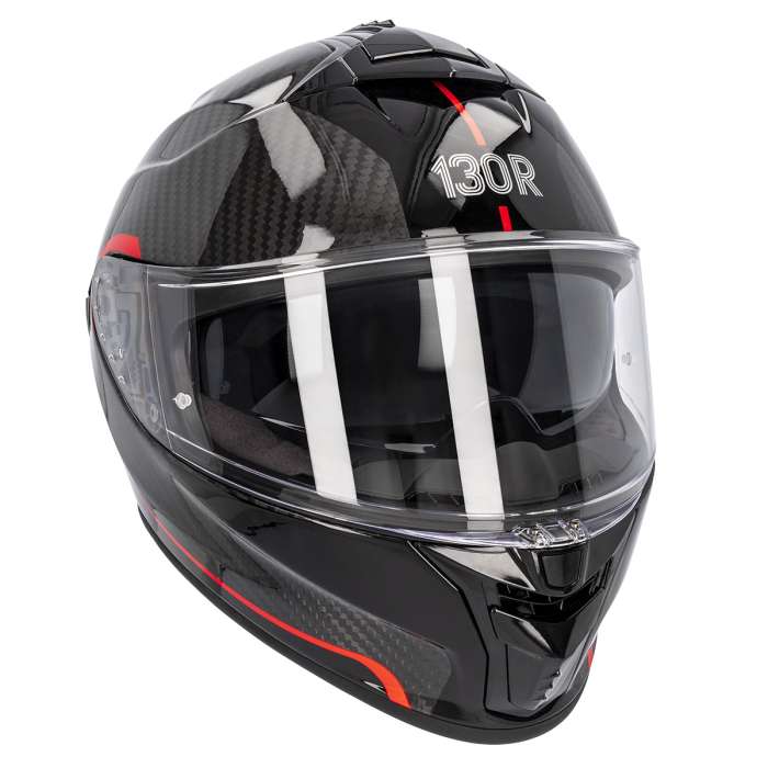 CASCO 130R KASHIMA CARBON GT GLOSS BLACK RED - Imagen 6