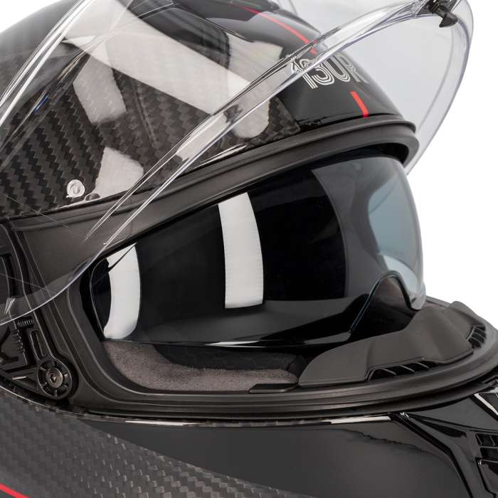 CASCO 130R KASHIMA CARBON GT GLOSS BLACK RED - Imagen 8