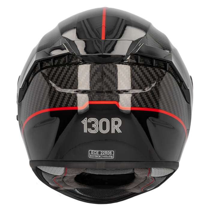 CASCO 130R KASHIMA CARBON GT GLOSS BLACK RED - Imagen 4