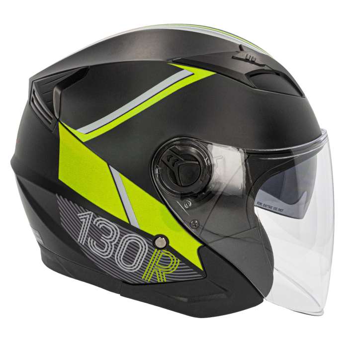 HELMET 130R ARIDA V2 BLACK MATT YELLOW - Image 5