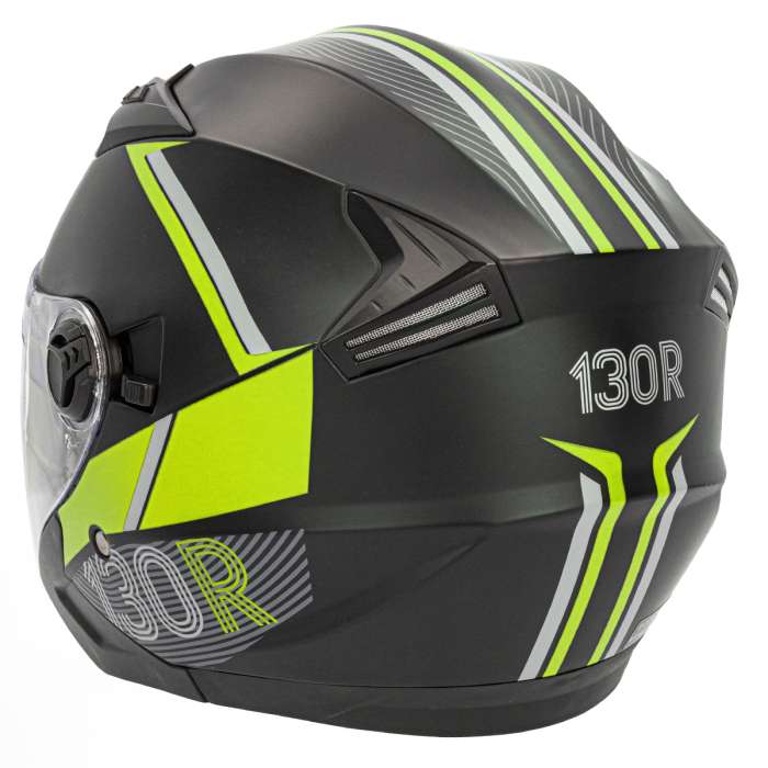 HELMET 130R ARIDA V2 BLACK MATT YELLOW - Image 3