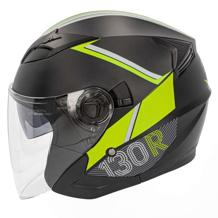 HELMET 130R ARIDA V2 BLACK MATT YELLOW - Image 2